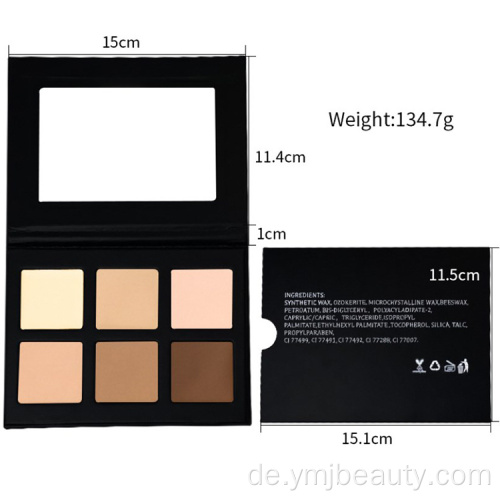 6 Farben Creme Palette Concealer Make-up